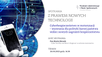 Obraz: Plakat ze spotkania z prawem nowych technologii w dniu 19 tycznia 2023 roku