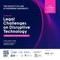 Plakat: Legal challenges of disruptive technology